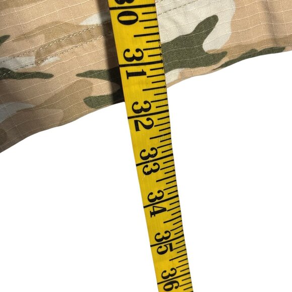 Camo Print Womens Cropped Pants Size 12 By Cato With Drawstring Waist & Pockets - Picture 6 of 10